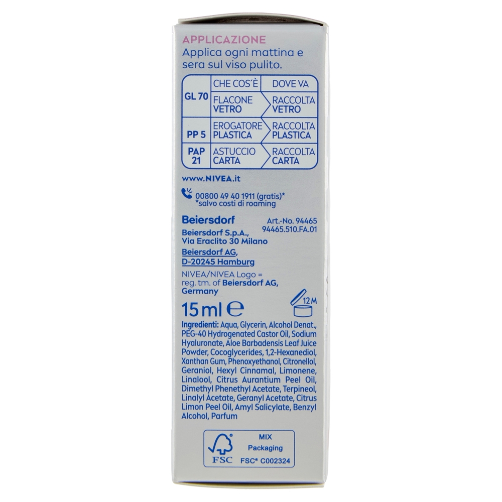 Nivea Cellular Expert Filler Acido Ialuronico Siero Rimpolpante 15 ml